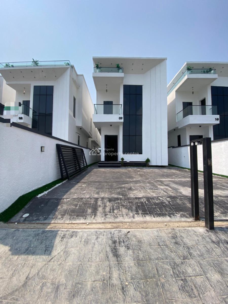5 Bedroom Fully Detached Duplex with Bq & Swimming Pool, Chevron Alternative, Lekki, Lagos, Detached Duplex for Sale