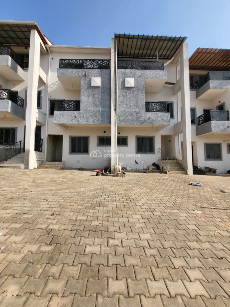 Nicely Built 4 Bedroom Terrace Duplex + Bq (semi Finished), Guzape District, Abuja, Terraced Duplex for Sale