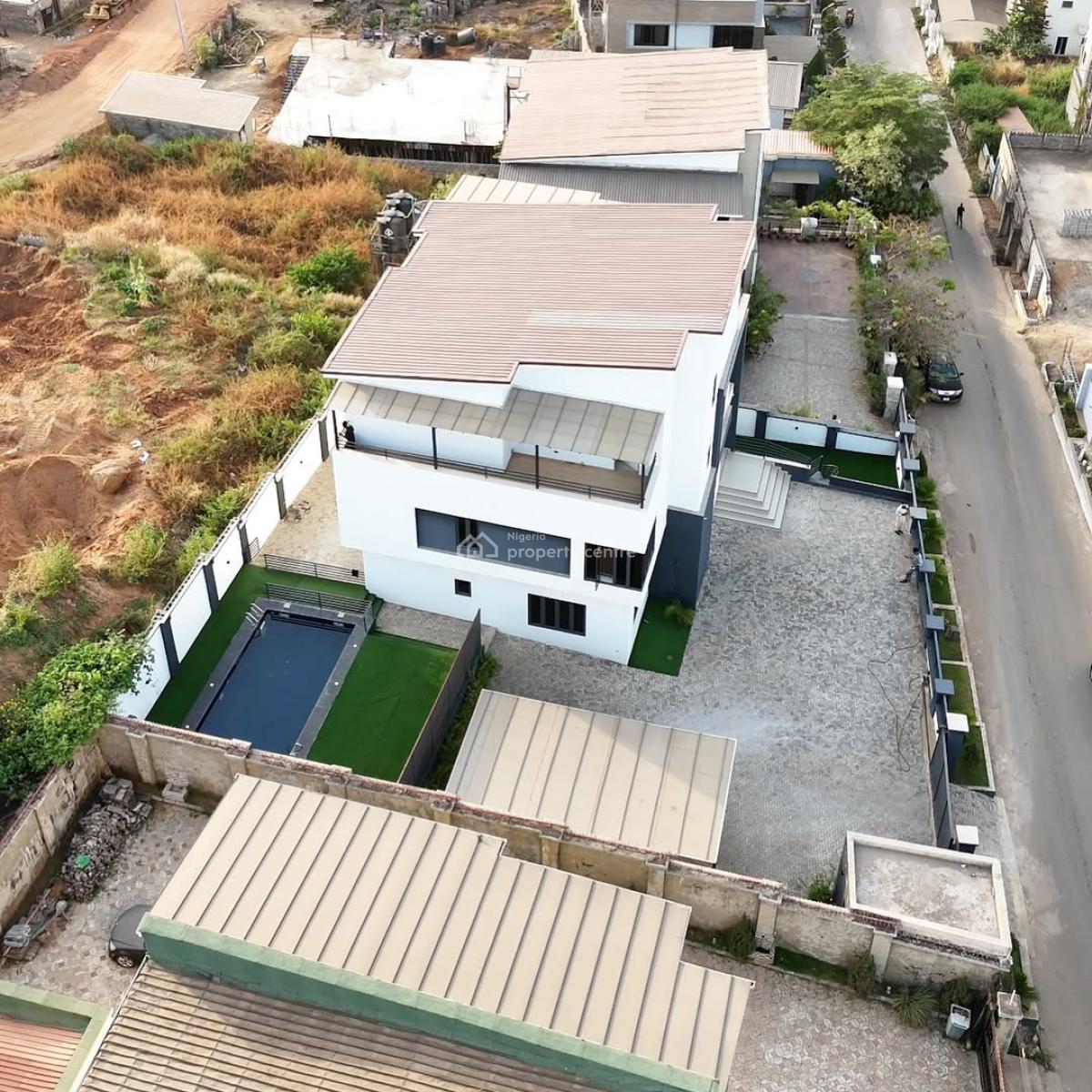 Luxury Finished 5 Bedroom Fully Detached Duplex with Pool, Guzape District, Abuja, Detached Duplex for Sale