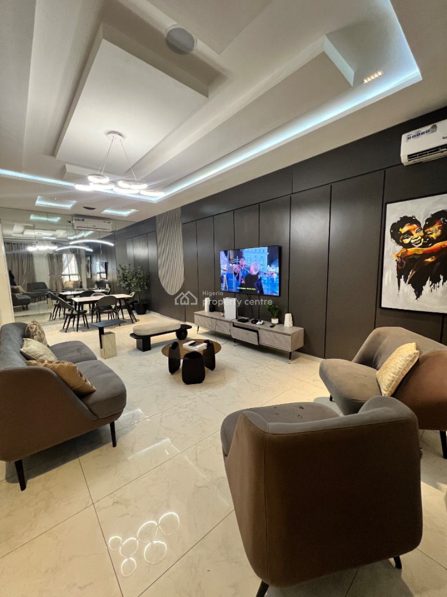 Furnished 3 Bedroom Maisonette with Gym, Pool and Play Station 5, Meadow Hall Way, Ikate Elegushi, Lekki, Lagos, Flat / Apartment for Rent