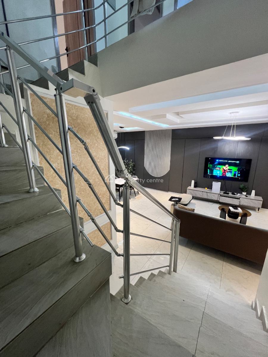 Furnished 3 Bedroom Maisonette with Gym, Pool and Play Station 5, Meadow Hall Way, Ikate Elegushi, Lekki, Lagos, Flat / Apartment for Rent