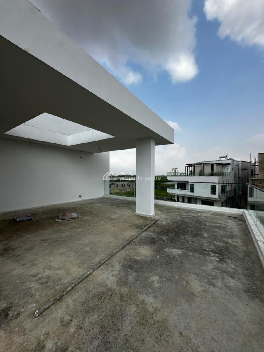 Stunning Newly Built Waterview 5 Bedroom Semi-detached Duplex with Bq., Osapa, Lekki, Lagos, Semi-detached Duplex for Sale