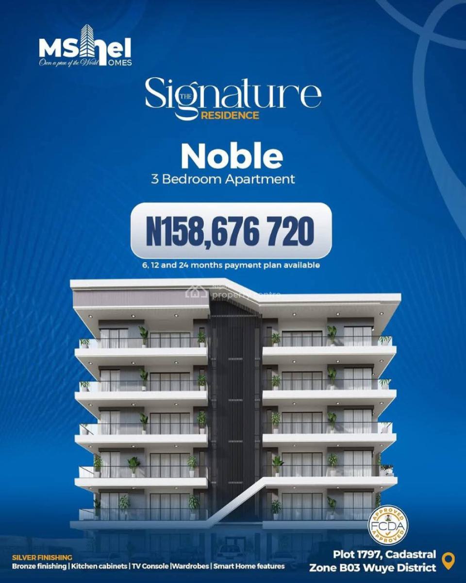 Off-plan 3 Bedroom Apartment, Wuye, Abuja, Block of Flats for Sale