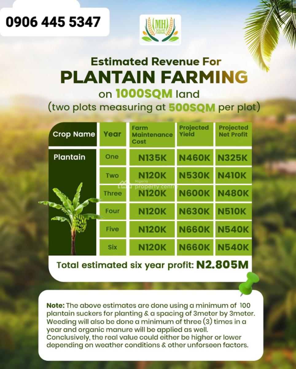 Plots & Acres of Plantain & Palm Oil Farmlands, Aiyepe-ijebu, Agbowa Road, Odogbolu, Ogun, Land for Sale