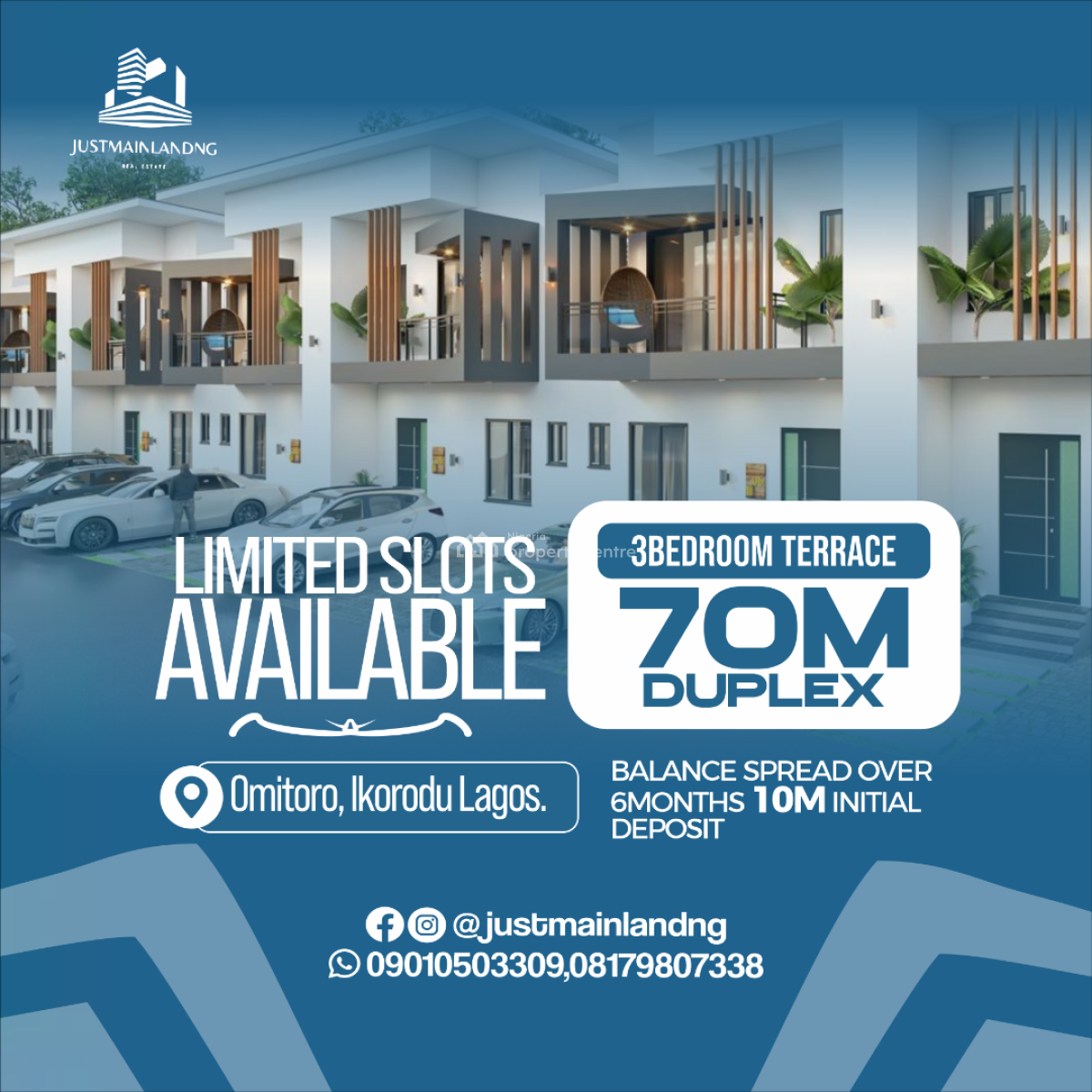 Ongoing 3 Bedroom Duplex, Omitoro Phase 4, Ikorodu, Lagos, Terraced Duplex for Sale