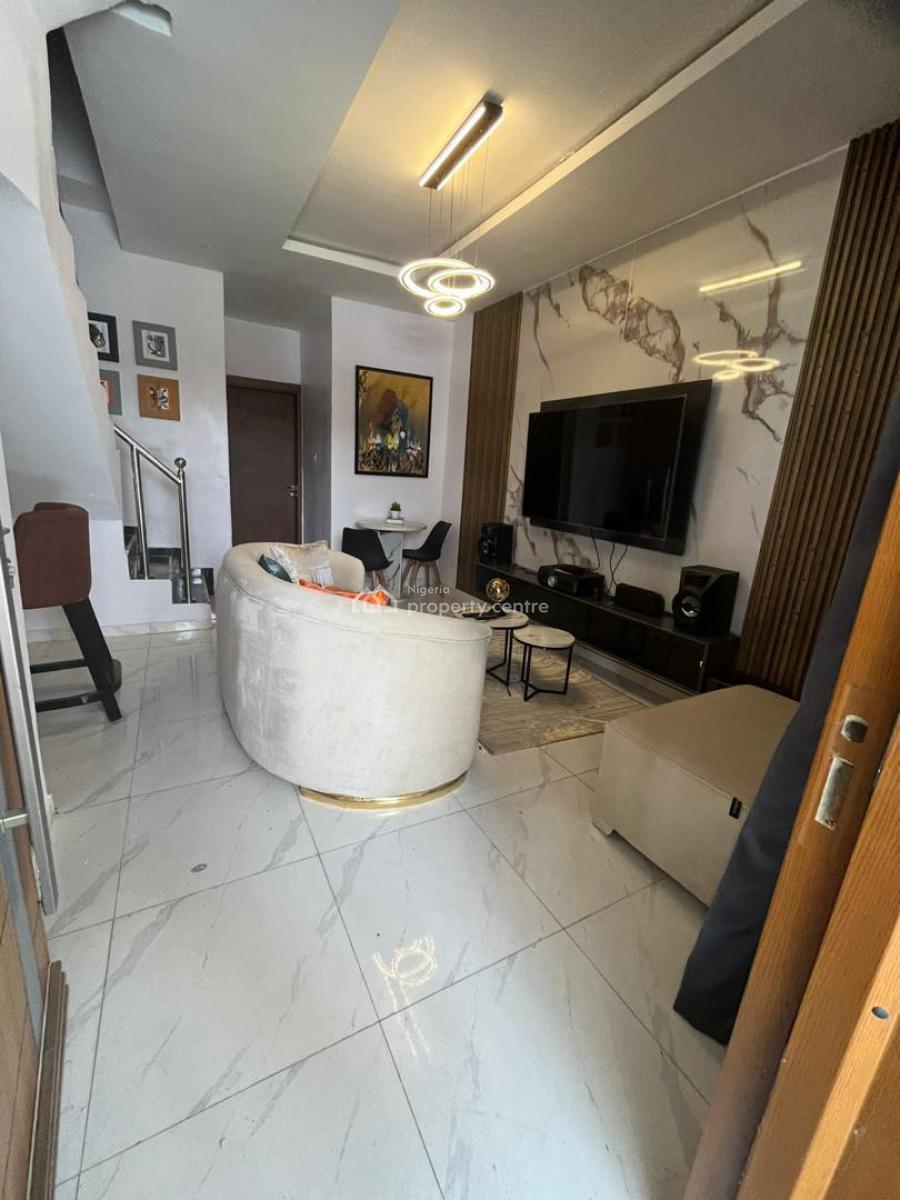 Fully Furnished Self-serviced 3 Bedroom Terraced Duplex with No Bq, Ikota, Lekki, Lagos, Terraced Duplex for Rent