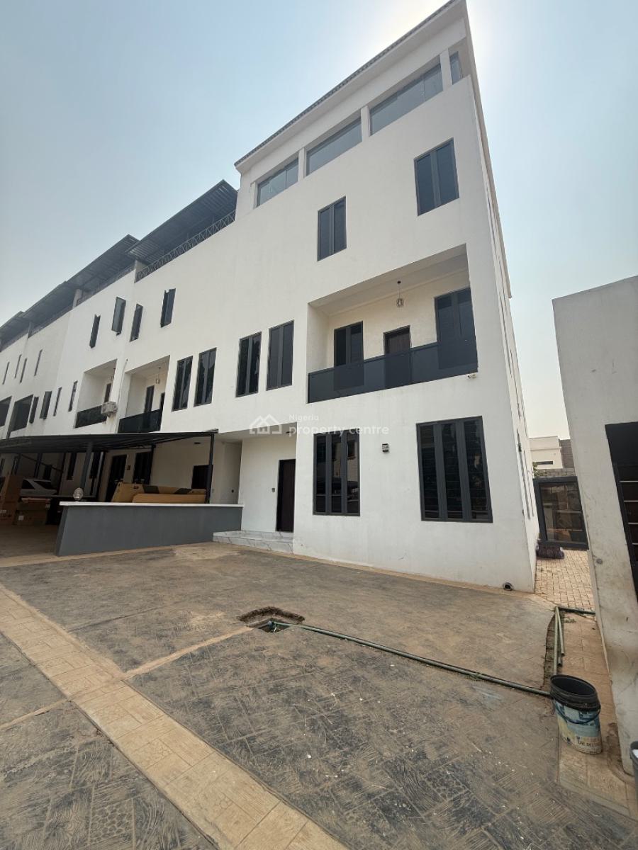 Standard and Tastefully Finished 5 Bedroom Terrace Duplex with a Room Bq, Hill Top, Asokoro District, Abuja, Terraced Duplex for Rent