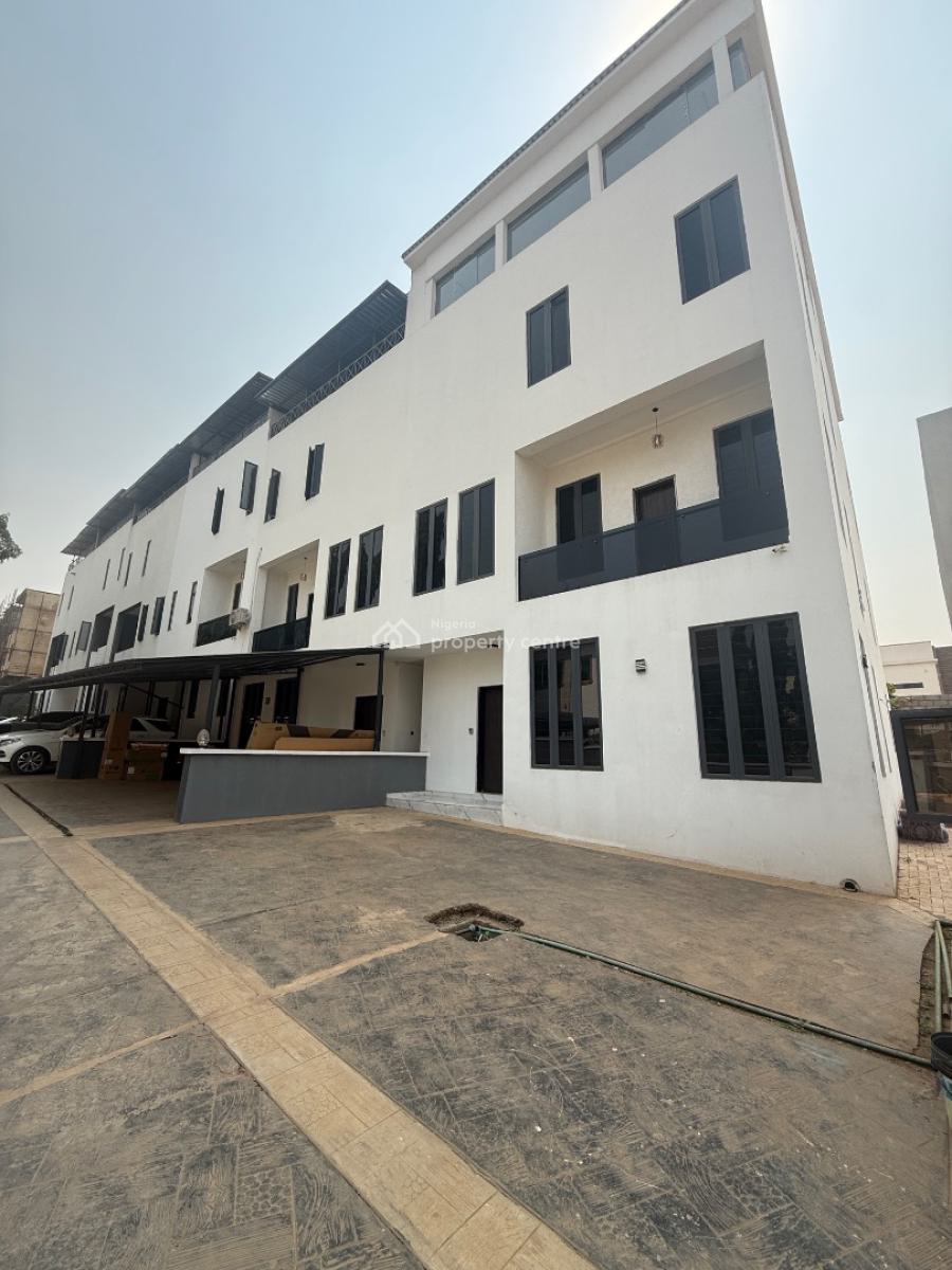Standard and Tastefully Finished 5 Bedroom Terrace Duplex with a Room Bq, Hill Top, Asokoro District, Abuja, Terraced Duplex for Rent