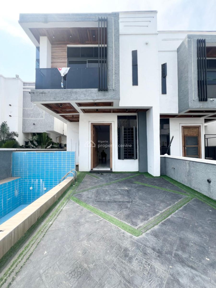 Tastefully Finished 4 Bedroom Semi Detached Duplex with Bq, Chevron, Lekki, Lagos, Semi-detached Duplex for Sale