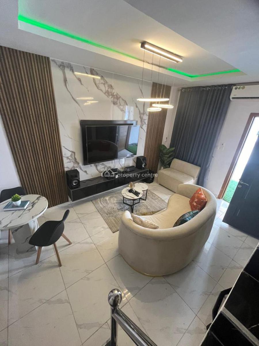 Fully Furnished Self Serviced 3 Bedroom Terrace Duplex, Ikota, Lekki, Lagos, Terraced Duplex for Rent