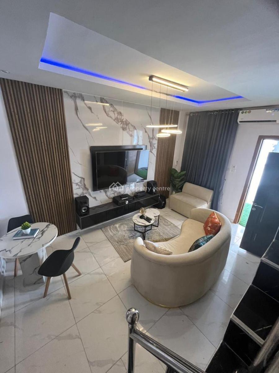 Fully Furnished Self Serviced 3 Bedroom Terrace Duplex, Ikota, Lekki, Lagos, Terraced Duplex for Rent