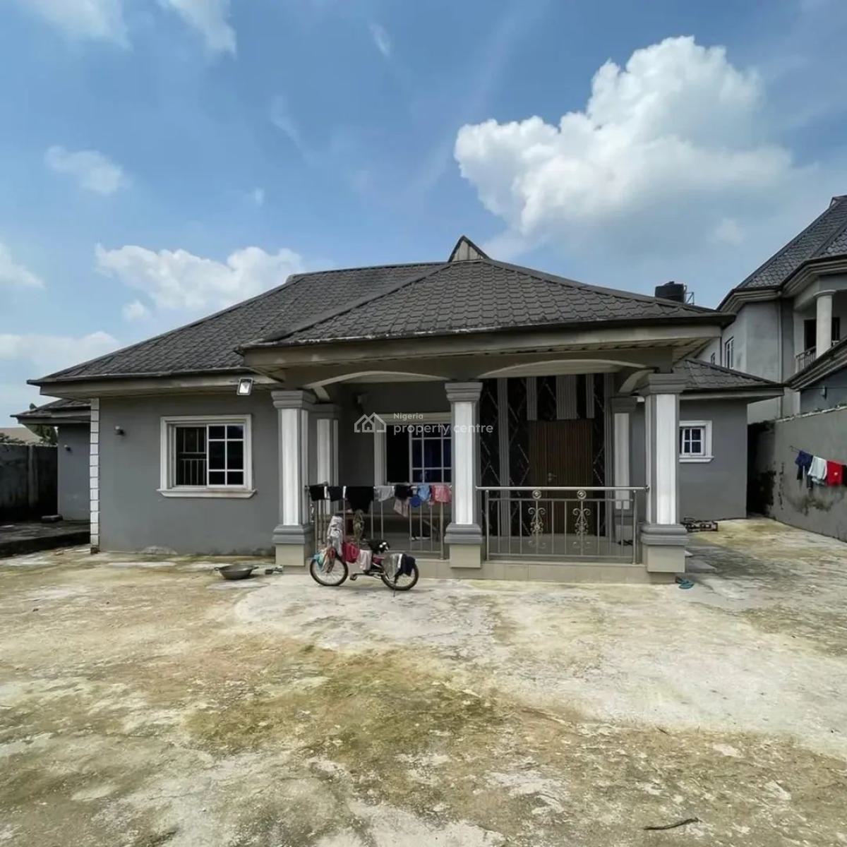 4 Bedroom Home on 3 Plots of Land, Eneka, Port Harcourt, Rivers, Detached Bungalow for Sale