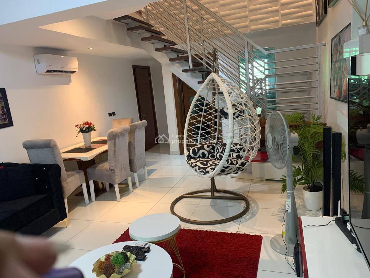 Fully Furnished 2-bedroom Maisonette Duplex with 24hrs Power, Lekki Phase 1, Lekki, Lagos, Terraced Duplex for Rent
