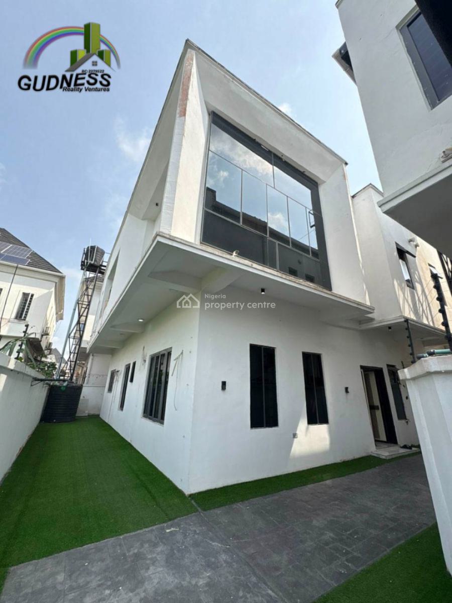 4 Bedroom Semi Detached Duplex with Bq & Inverter, Chevron, Lekki, Lagos, Semi-detached Duplex for Rent