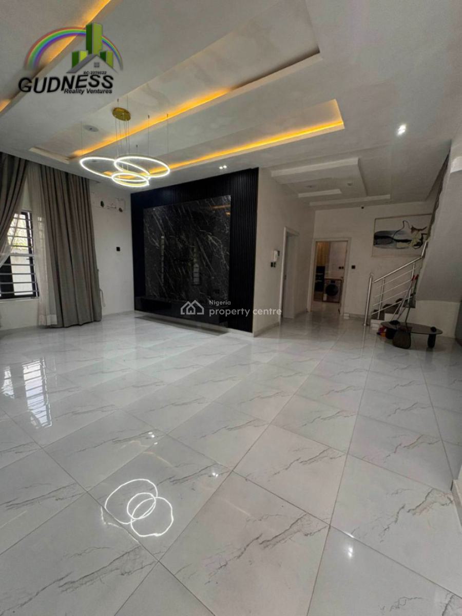 4 Bedroom Semi Detached Duplex with Bq & Inverter, Chevron, Lekki, Lagos, Semi-detached Duplex for Rent