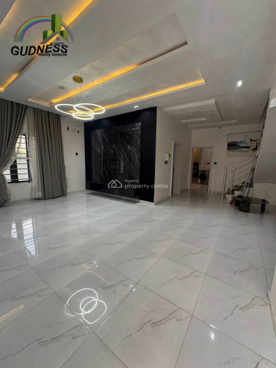 4 Bedroom Semi Detached Duplex with Bq & Inverter, Chevron, Lekki, Lagos, Semi-detached Duplex for Rent