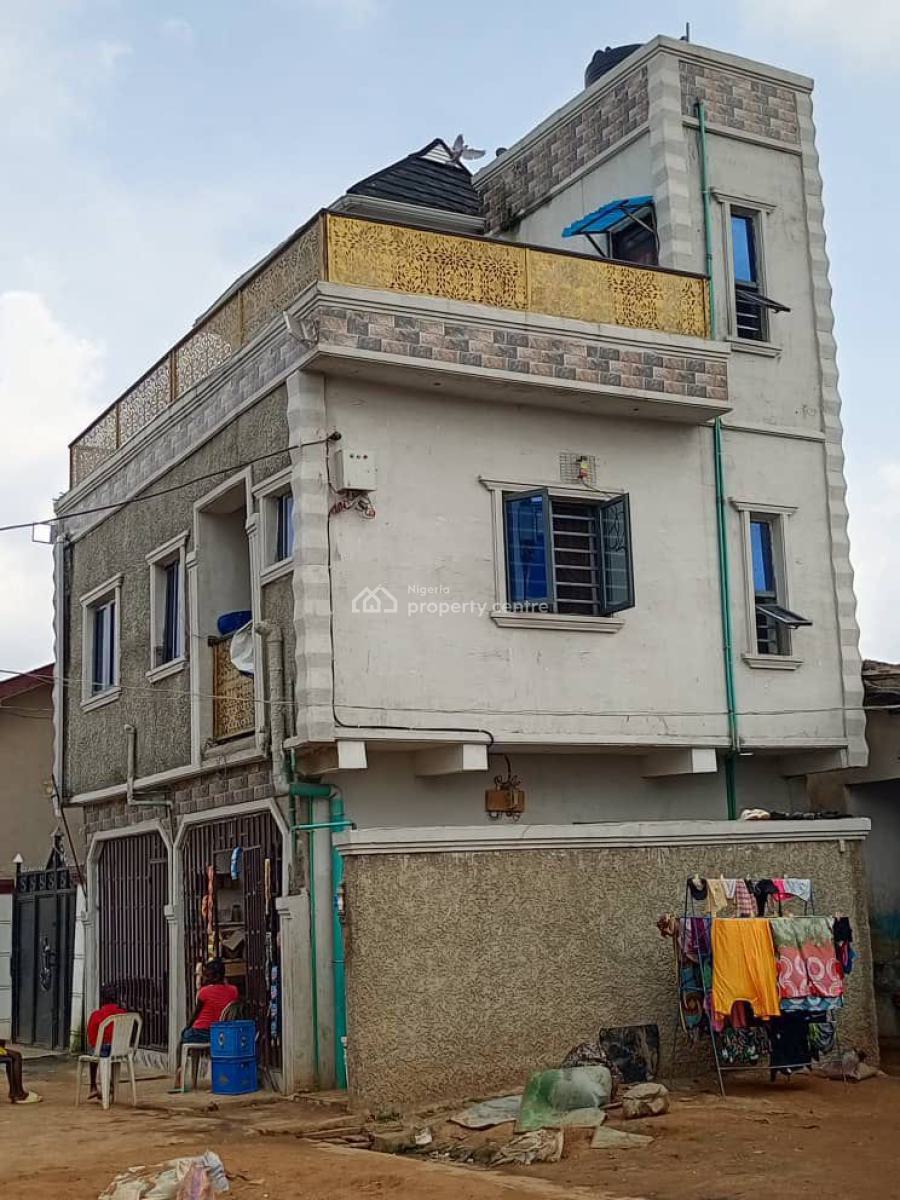 a Modern Pop Building of 3 Flats Which Consists of 2 Bedroom Flat, 2 U, Ekoro, Abule Egba, Agege, Lagos, Block of Flats for Sale