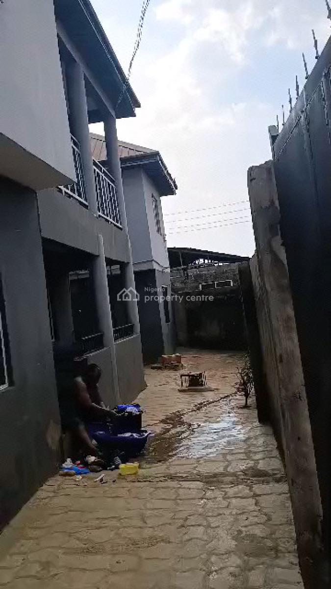 Secured 10 Solid Flats on Full Plot of Land, Off Clem Road, Ojokoro, Ifako-ijaiye, Lagos, Block of Flats for Sale