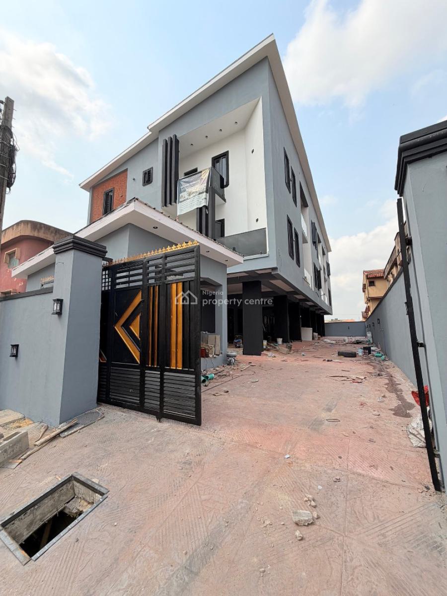 Newly Built 5bed Terrace Duplex with a Room Bq in a Serene Environment, Ajao Estate ,airport Road, Isolo, Lagos, Terraced Duplex for Sale