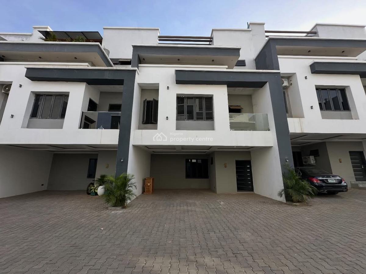 Pristine 4bedroom Terrace Duplex with a Rooftop Lounge and a Bq, Wuye, Abuja, Terraced Duplex for Sale