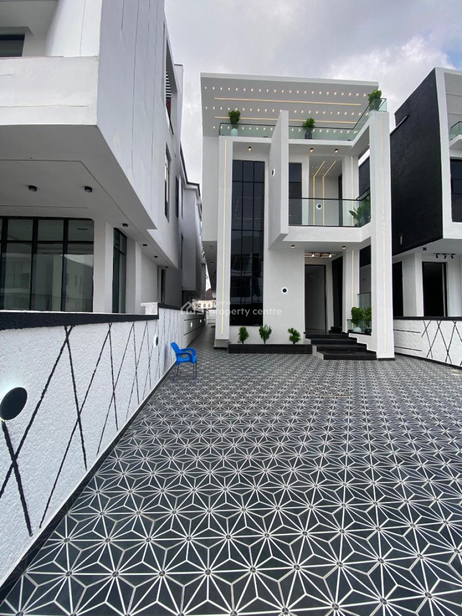 5 Bedroom Fully Detached Duplex with Bq & Pool, Chevron Alternative, Lekki, Lagos, Detached Duplex for Sale