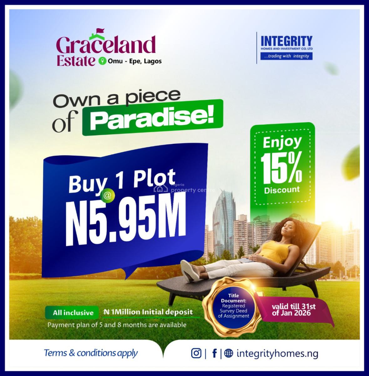 500sqm Dry Land, Graceland Estate, Omu, Epe, Lagos, Mixed-use Land for Sale