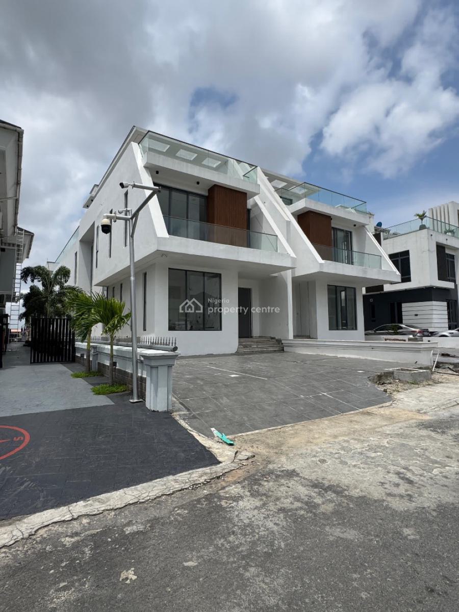 Magnificent 5 Beds Semi Detached  with a Pool, Lounge, Elevator, Cinem, Cowrie Creek Estate, Ikate Elegushi, Lekki, Lagos, Semi-detached Duplex for Sale