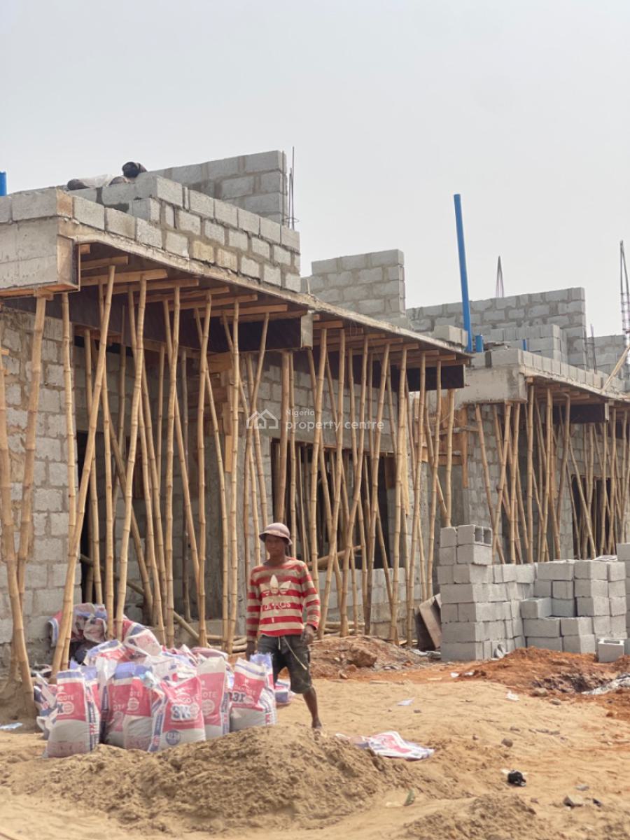 Luxury Four Bedroom Terrace with Bq, Lento Aluminum, Life Camp, Abuja, Terraced Duplex for Sale