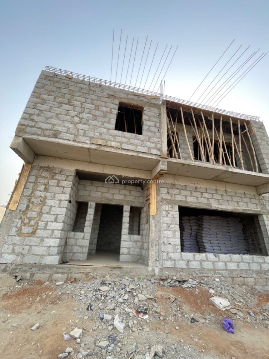 Luxury 3 Bedroom Terraced Duplex with Bq, Lento Aluminum, Life Camp, Abuja, Terraced Duplex for Sale