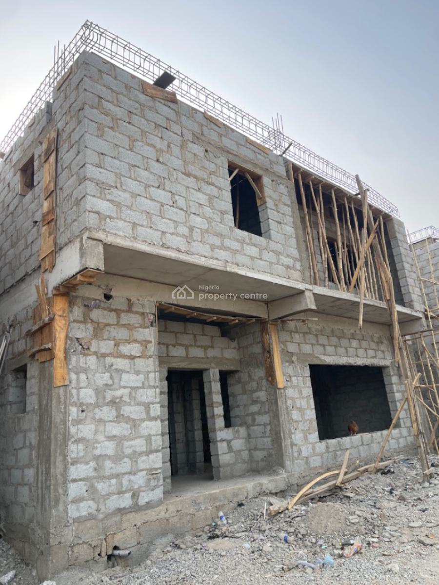 Luxury 3 Bedroom Terraced Duplex with Bq, Lento Aluminum, Life Camp, Abuja, Terraced Duplex for Sale