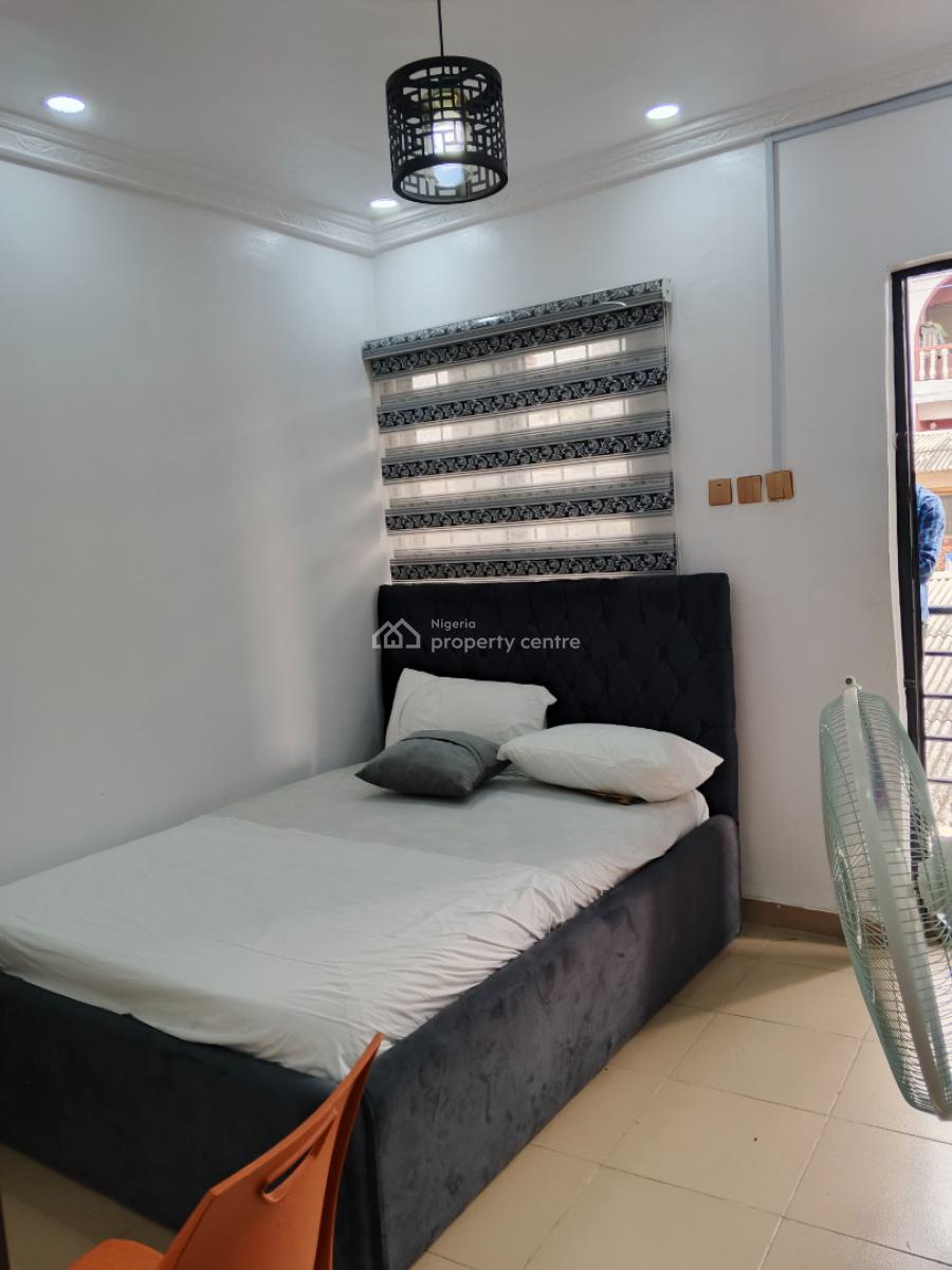 Beautiful Fully Furnished Room Self Contain Upstairs, Off Kudirat Abiola Ways Oregun Ikeja, Oregun, Ikeja, Lagos, Self Contain (single Rooms) for Rent