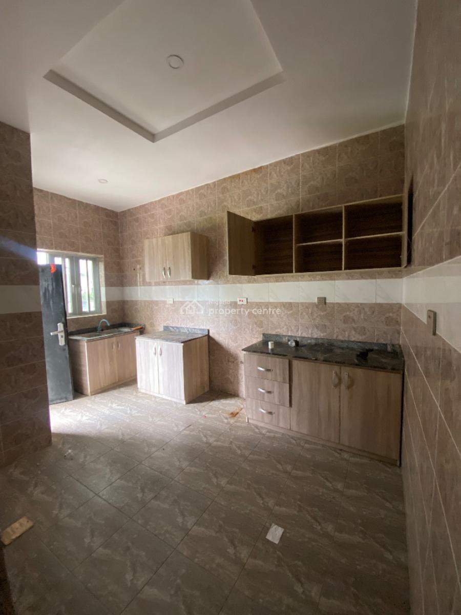 Private Staircase Upstairs 3bedroom Flat, Gated Estate By Blenco Supermarket, Sangotedo, Ajah, Lagos, Flat / Apartment for Rent