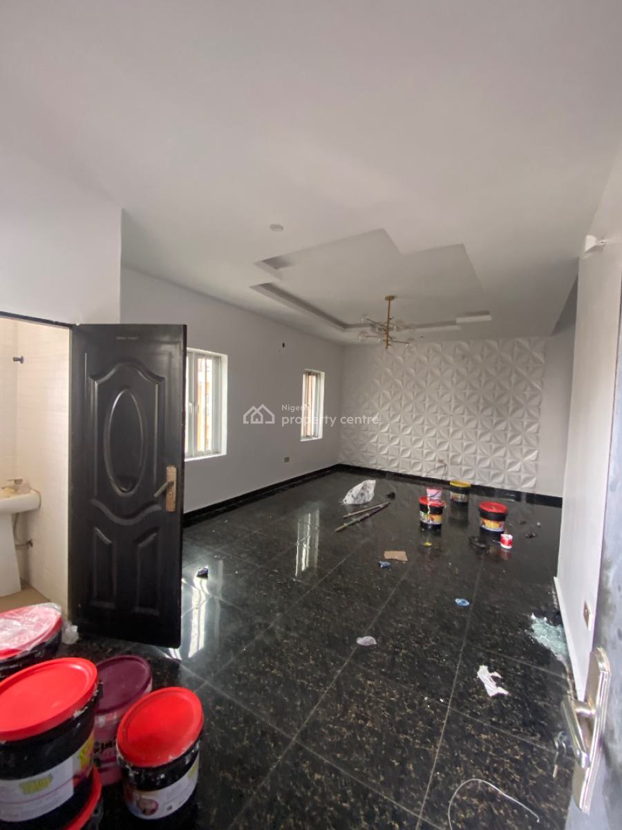 Private Staircase Upstairs 3bedroom Flat, Gated Estate By Blenco Supermarket, Sangotedo, Ajah, Lagos, Flat / Apartment for Rent