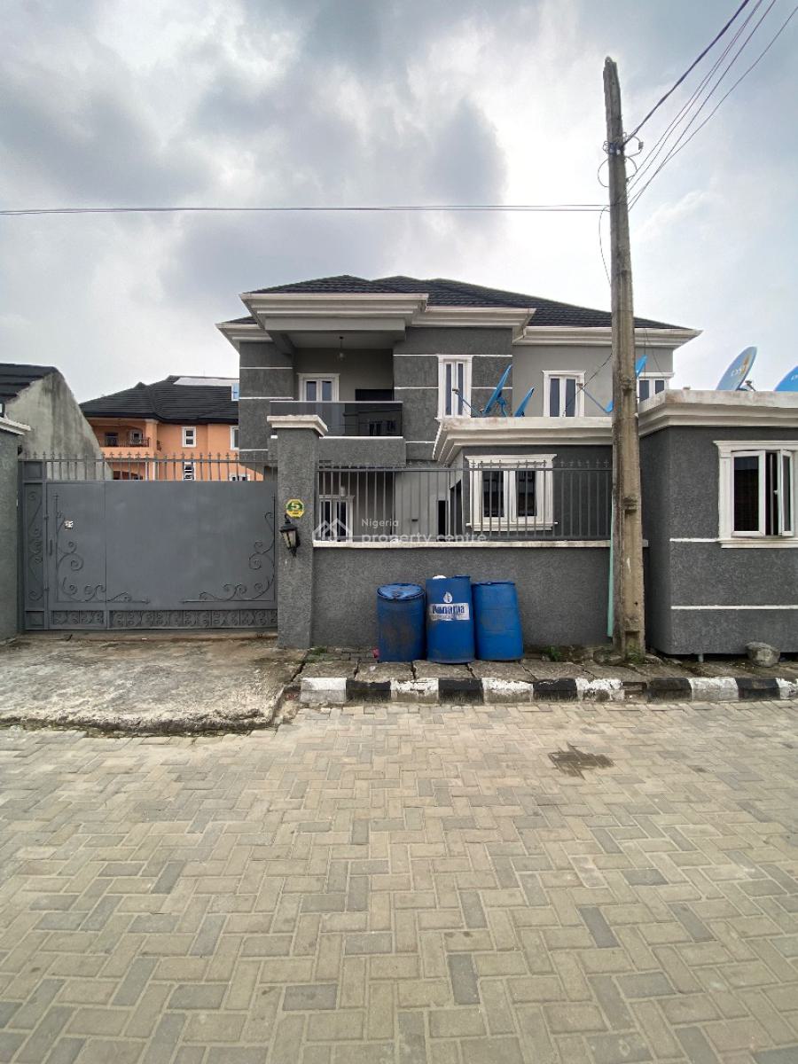 Private Staircase Upstairs 3bedroom Flat, Gated Estate By Blenco Supermarket, Sangotedo, Ajah, Lagos, Flat / Apartment for Rent
