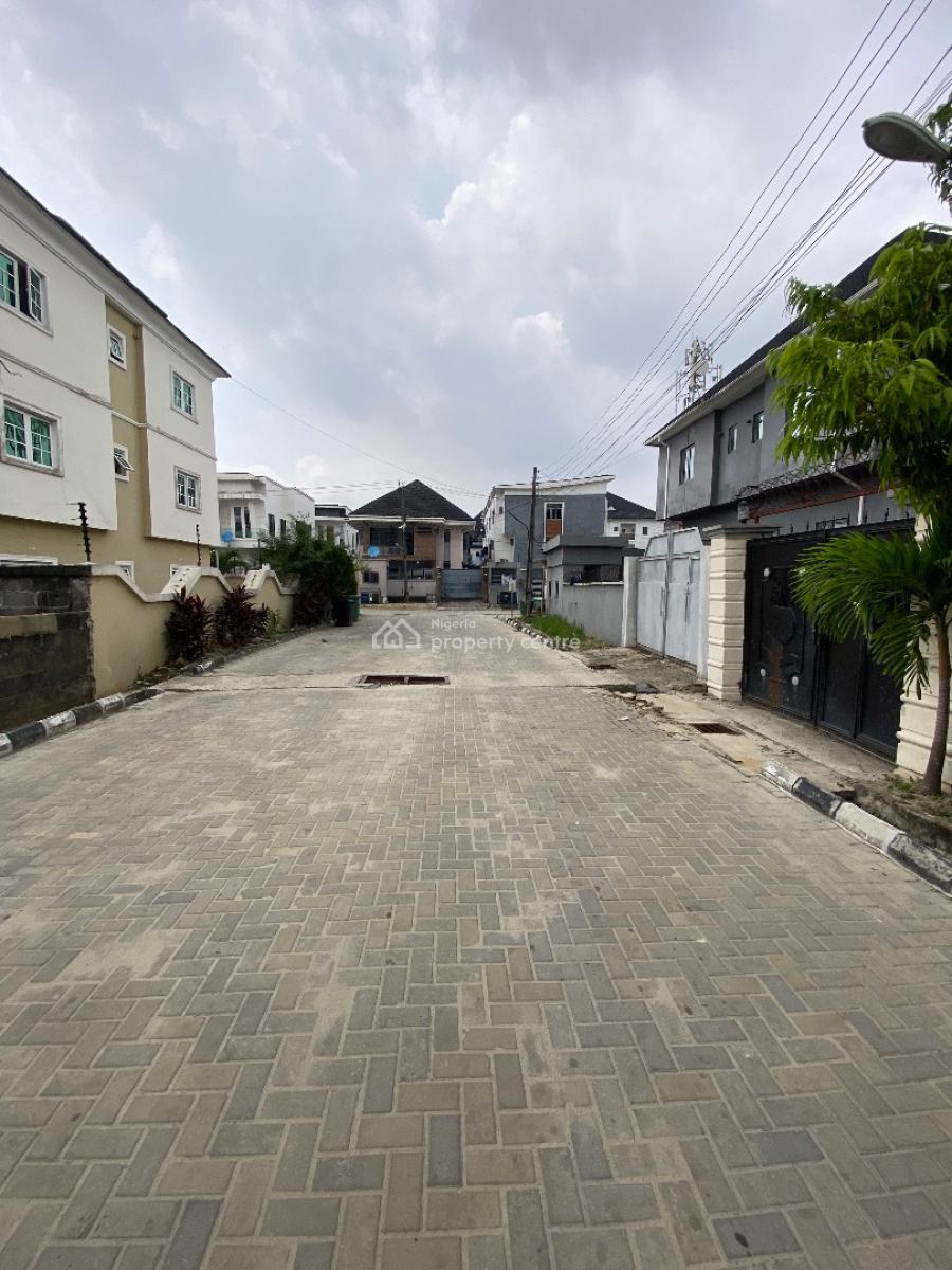 Private Staircase Upstairs 3bedroom Flat, Gated Estate By Blenco Supermarket, Sangotedo, Ajah, Lagos, Flat / Apartment for Rent