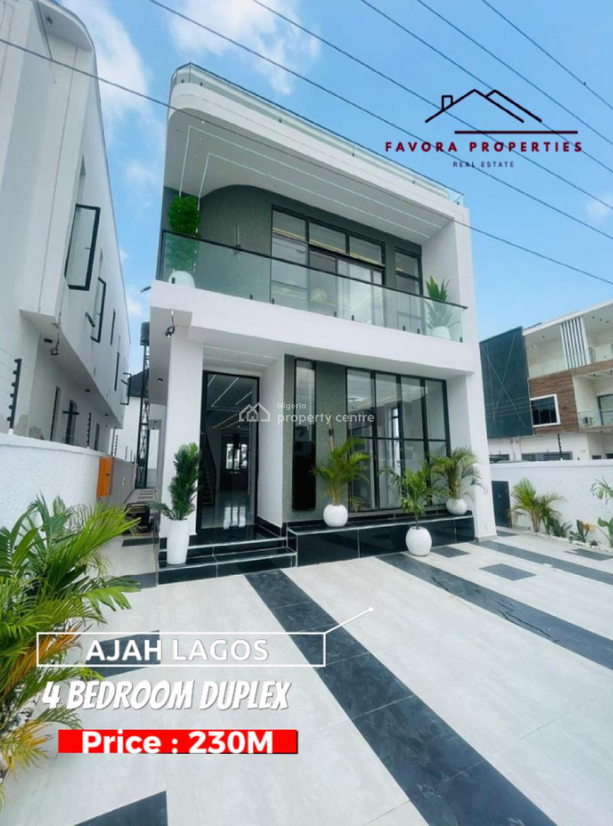 Luxury 4 Bedroom Fully Detached Duplex Smart Home in a Serene Estate, Ajah, Lagos, Detached Duplex for Sale