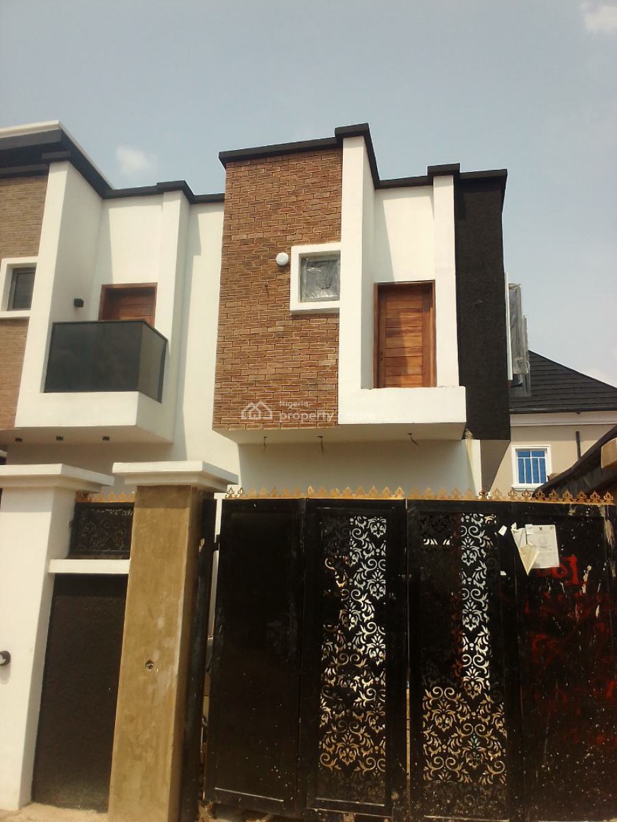 Separate Compound Vacant  New Portable 2bedroom Semidetached Duplex, Off Gudugba Bus Stop, Fagba, Agege, Lagos, Semi-detached Duplex for Sale