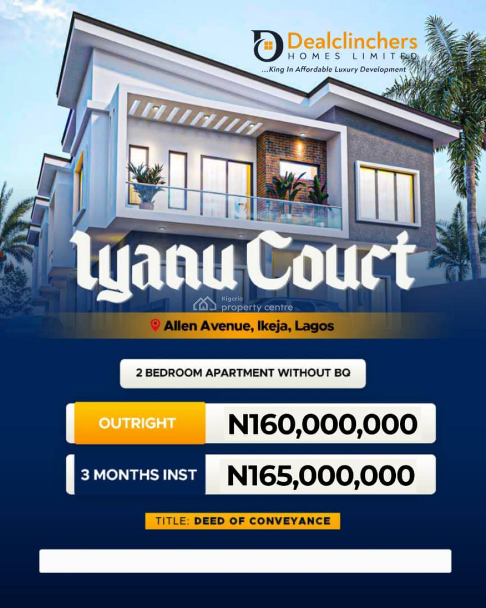 Newly Built Luxury 2 Bedroom Apartment, Iyanu Court, Off Allen Avenue, Ikeja, Allen, Ikeja, Lagos, Flat / Apartment for Sale