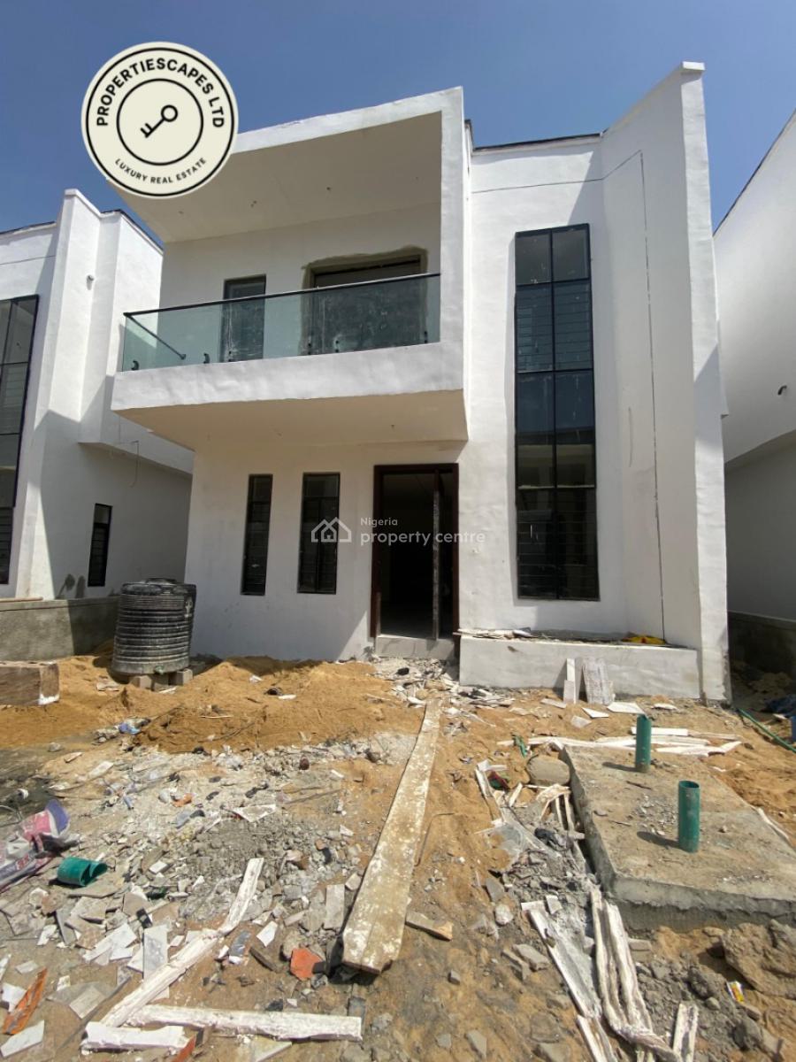 Almost Completed 4 Bedroom Fully Duplex with Bq., Sangotedo, Ajah, Lagos, Detached Duplex for Sale