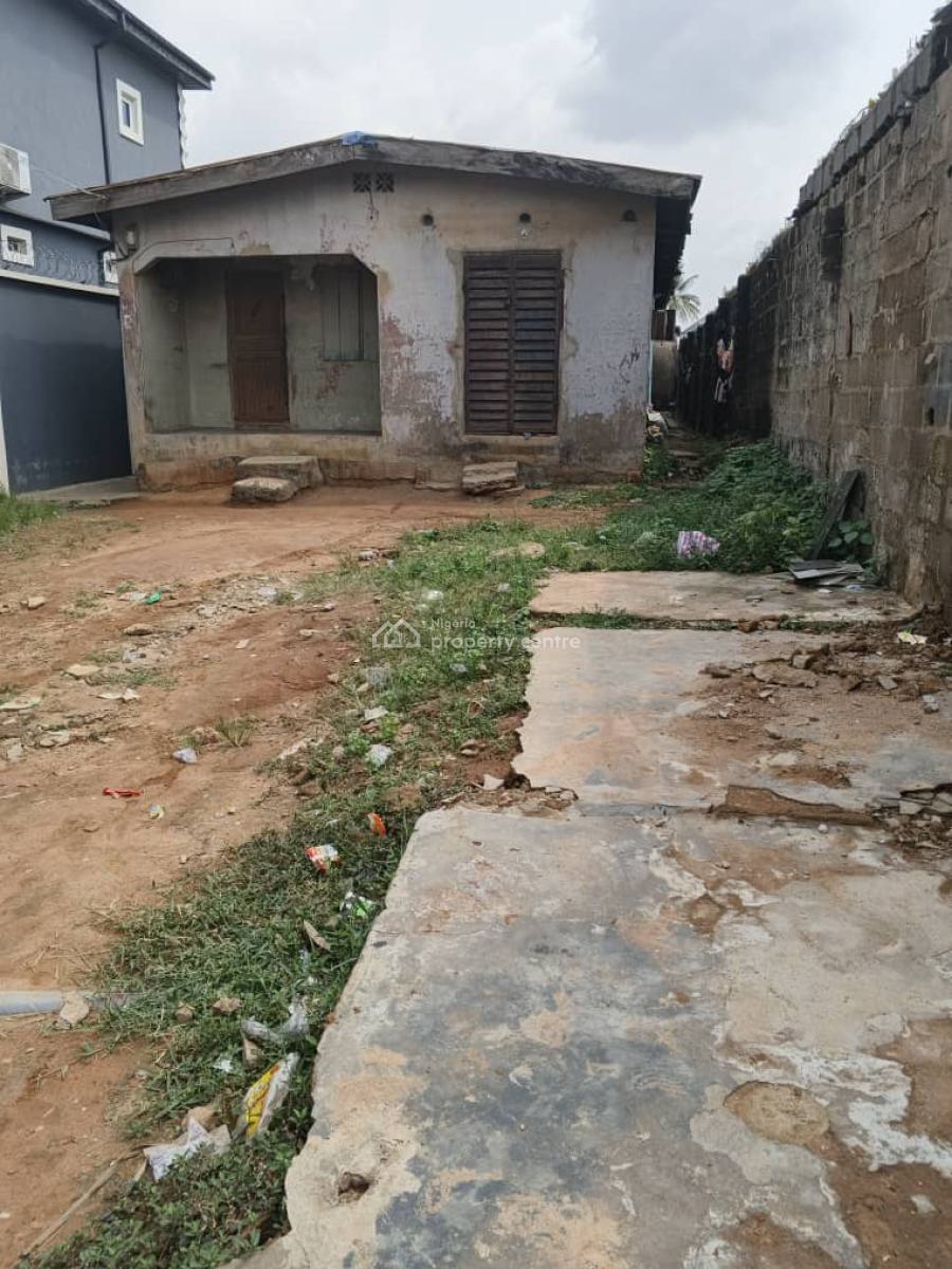 a Bungalow Building on Half Plot of Land, Meiran Road Via Ekoro Abule Egba Lagos State, Abule Egba, Agege, Lagos, Commercial Property for Sale