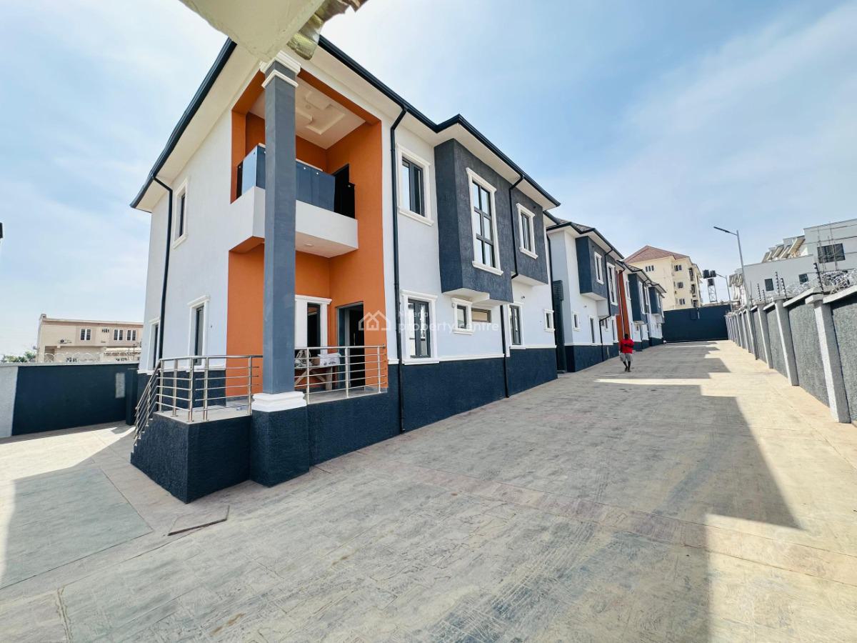 Luxury and Exclusive 4-bedroom Terraced Duplex with Bq, Life Camp, Abuja, Terraced Duplex for Sale