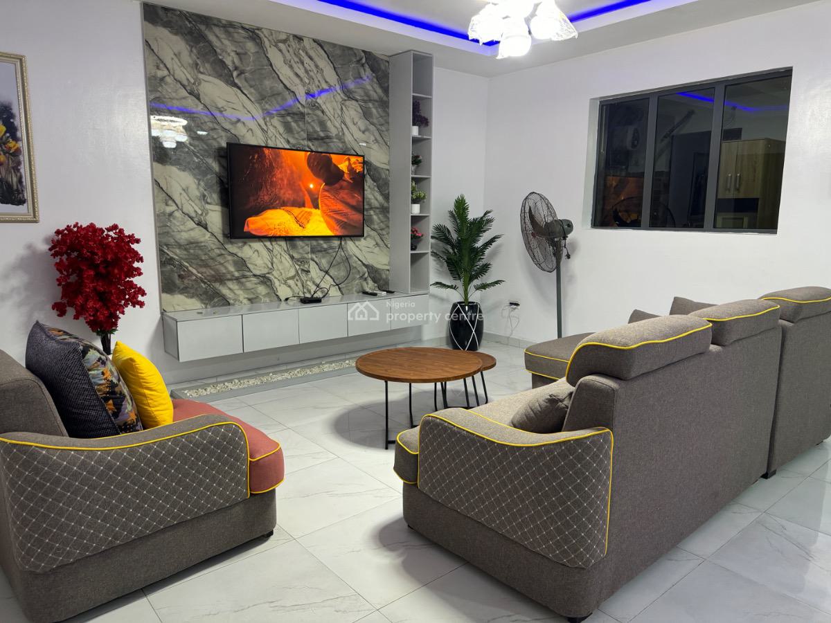 Luxury 2 Bedroom Fully Furnished Airbnb Apartment with 24hrs Light, Lekki Scheme 2 Off Abraham Adesanya Road, Ajah Lagos, Ajah, Lagos, Flat / Apartment Short Let