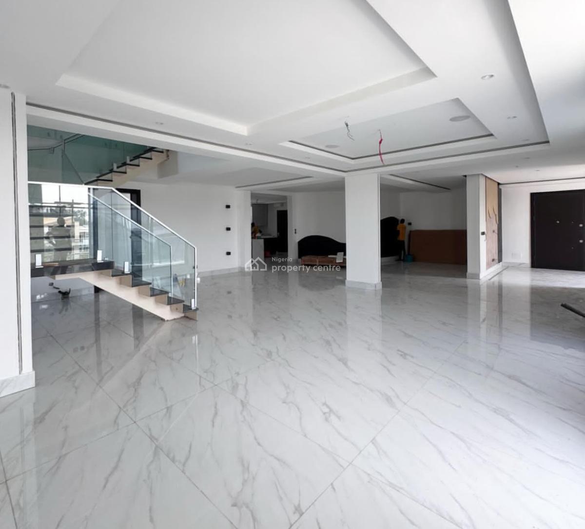 4 Bedroom Water-view Maisonette with Bq and Pool Serviced, Banana Island Ikoyi, Banana Island, Ikoyi, Lagos, Flat / Apartment for Rent