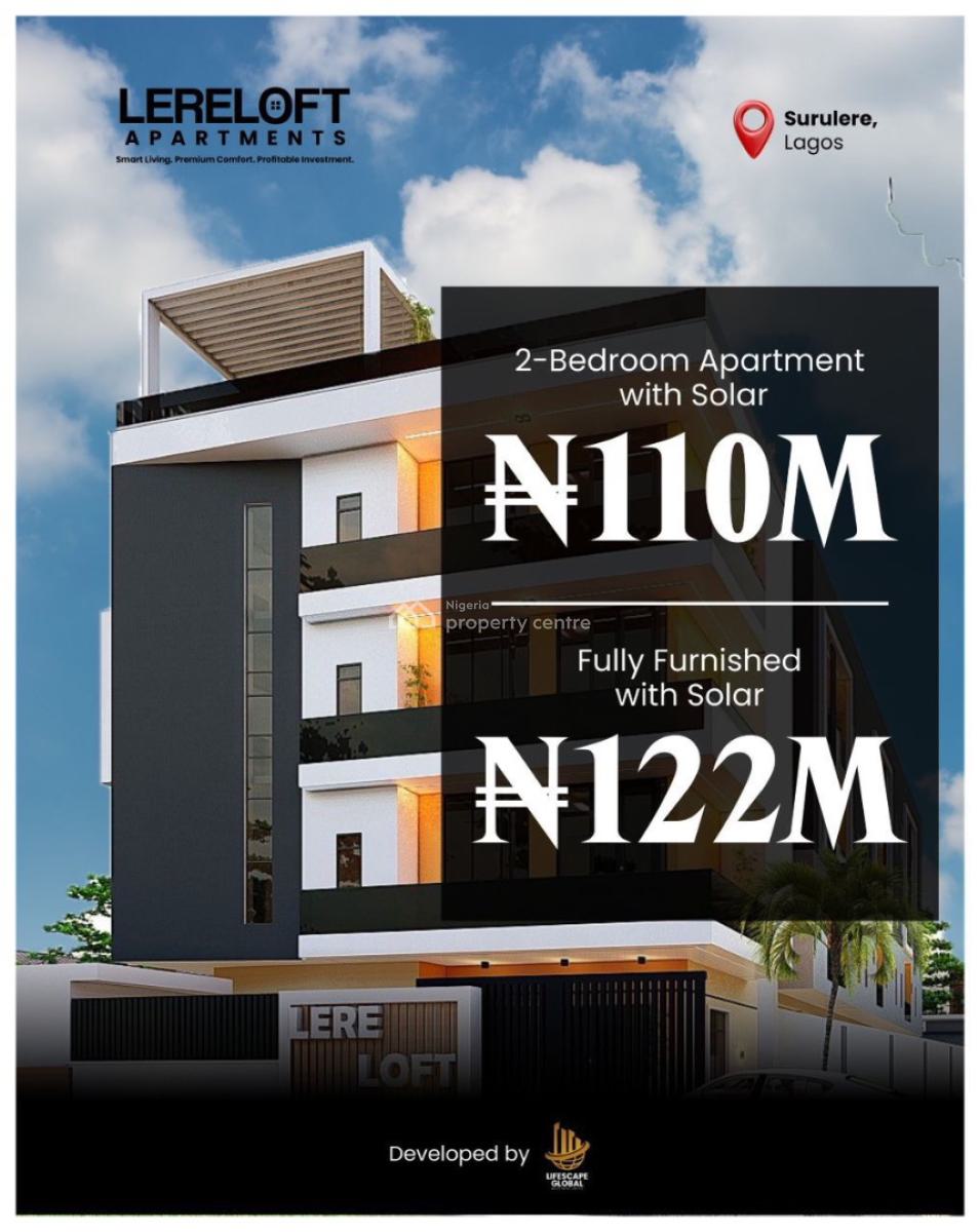 Luxury 2-bedroom Smart Apartments in The Heart of Surelere, Surulere, Lagos, Flat / Apartment for Sale