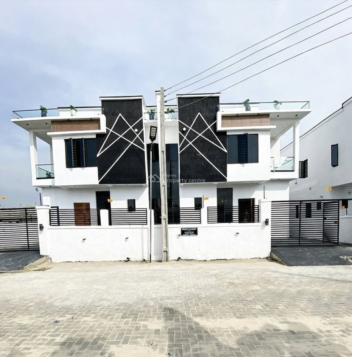 Lovely 4 Bedroom Semi Detached Duplex with Bq, Ajah, Ajah, Lagos, Semi-detached Duplex for Sale