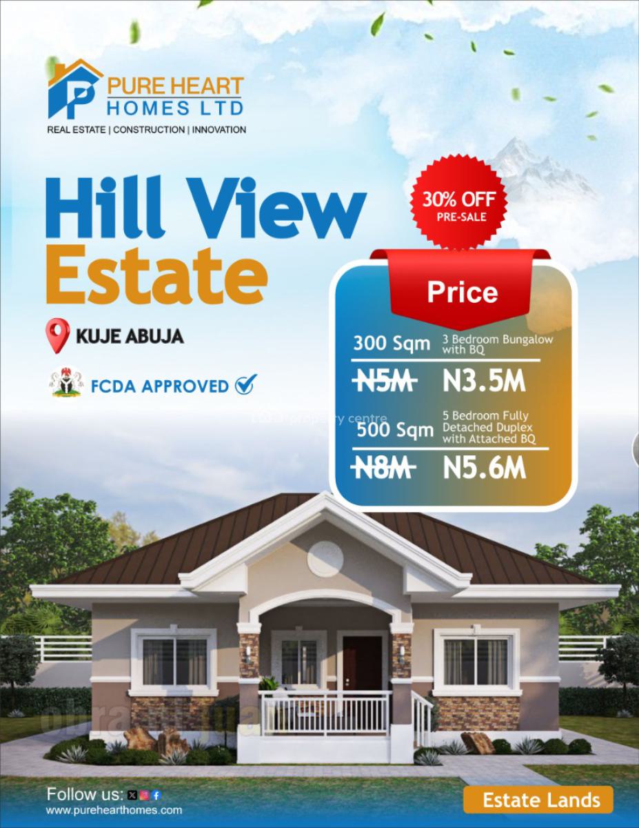 Estate Land, Hill View Estate, Kuje, Abuja, Residential Land for Sale