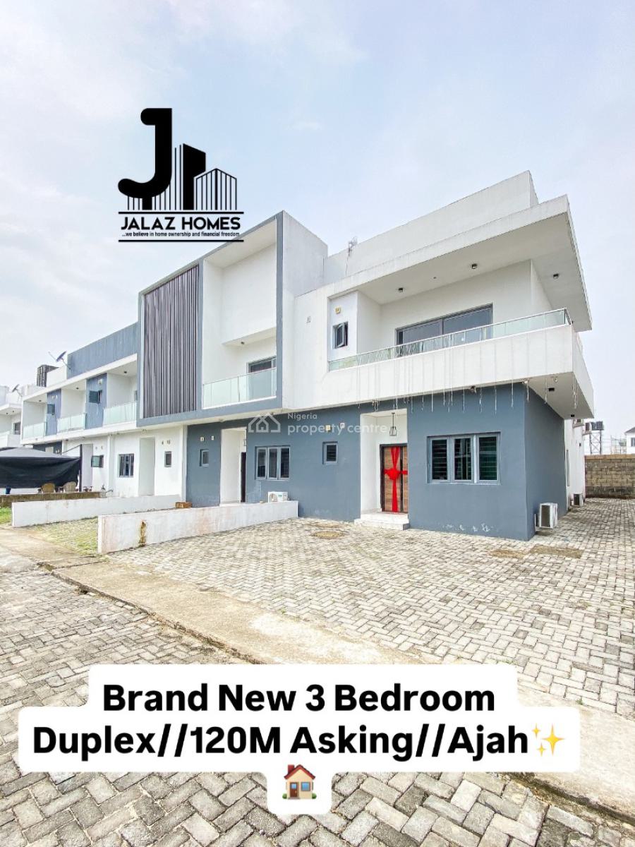 Brand New 3 Bedroom Terraced Duplex Home, Ajah, Lagos, House for Sale