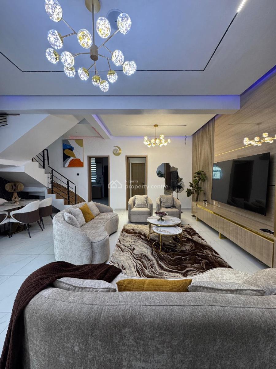 Luxury 3 Bedroom Terrace with Swimming Pool, Richmond Pearl Way, Freedomway, Lekki Phase 1, Lekki, Lagos, Terraced Duplex Short Let