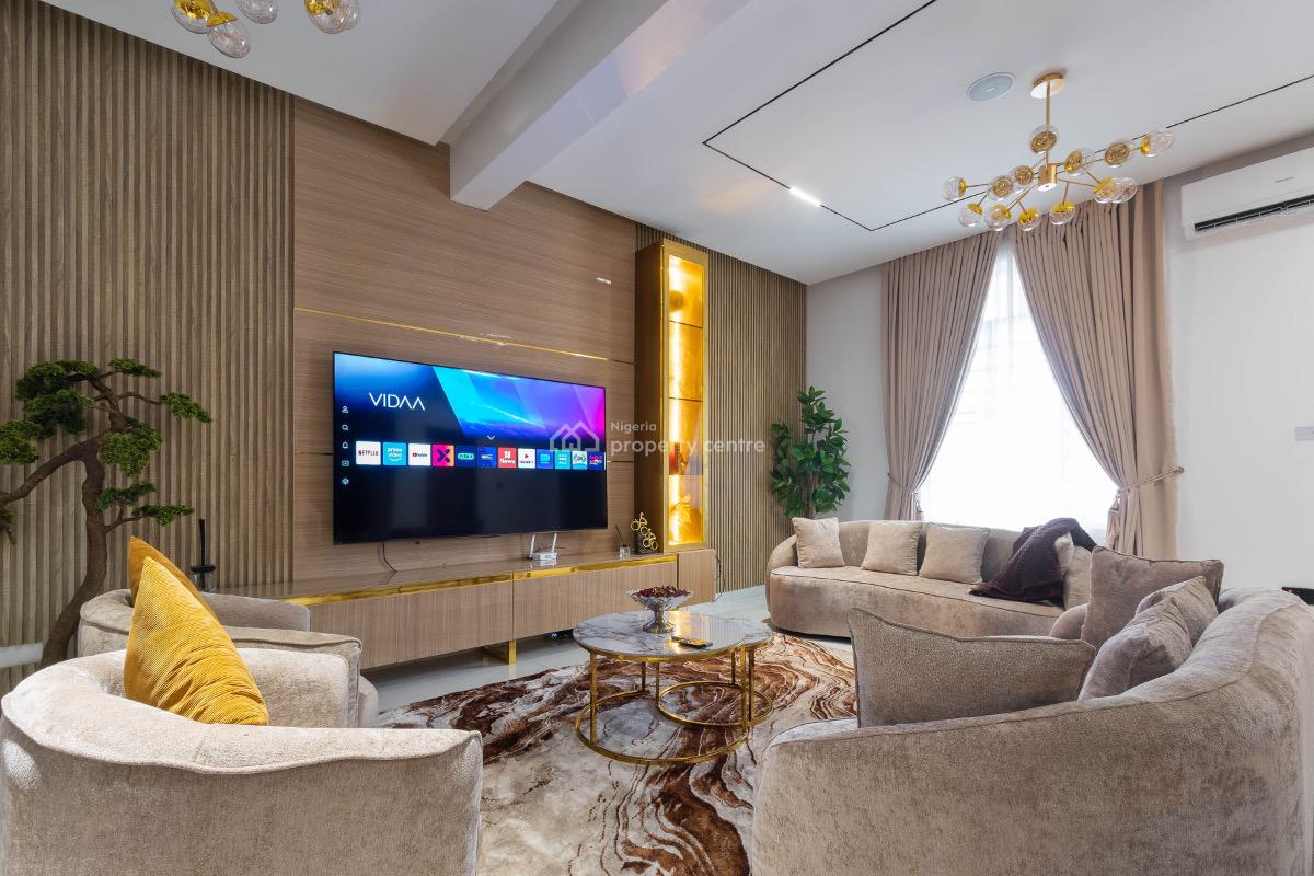 Luxury 3 Bedroom Terrace with Swimming Pool & Cinema, Richmond Pearl Way, Freedom Way, Lekki Phase 1, Lekki, Lagos, Terraced Duplex Short Let