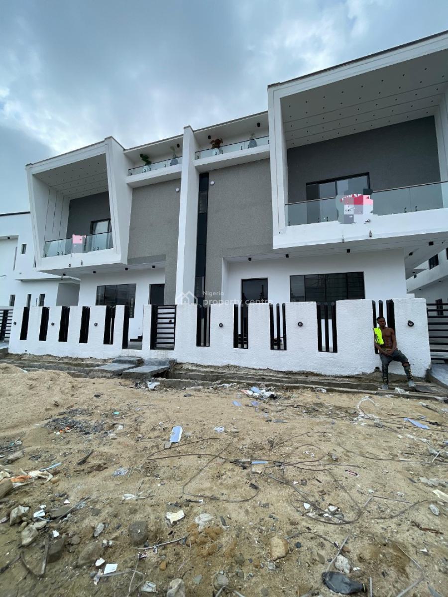 Spacious 4bedroom Semi Detached Duplex with Bq in a Well Secured Call, Lekki, Ajah, Lagos, Semi-detached Duplex for Sale